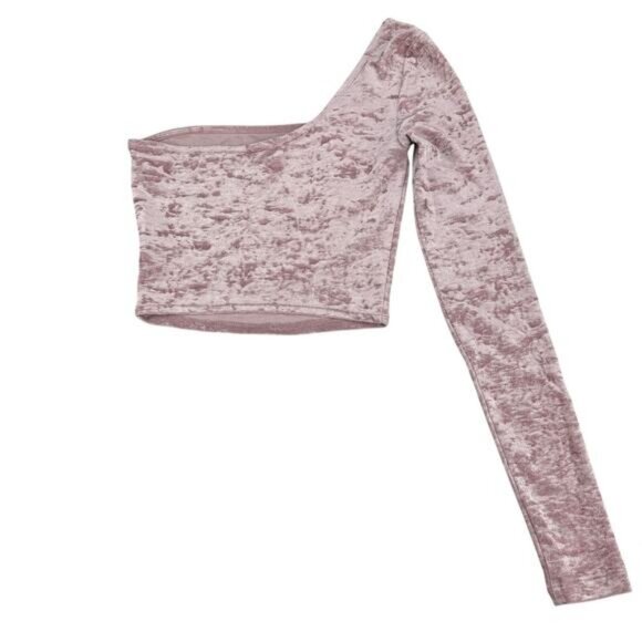 Aritzia Tna Hollywood Velvet Shirt In Pink Size XXS - Picture 8 of 8